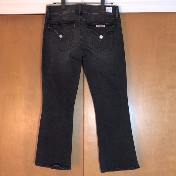 HUDSON Collin Midrise Bootcut Crop womens black denim jeans size 30 - Picture 2 of 15
